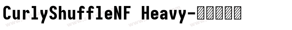 CurlyShuffleNF Heavy字体转换